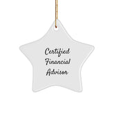 Gifts from Friends to Financial Advisors - Star Ornament with Funny Quote, Perfect for Christmas - Image 1